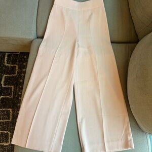 Zara Baby Pink Wide-Leg High-Waisted Pants